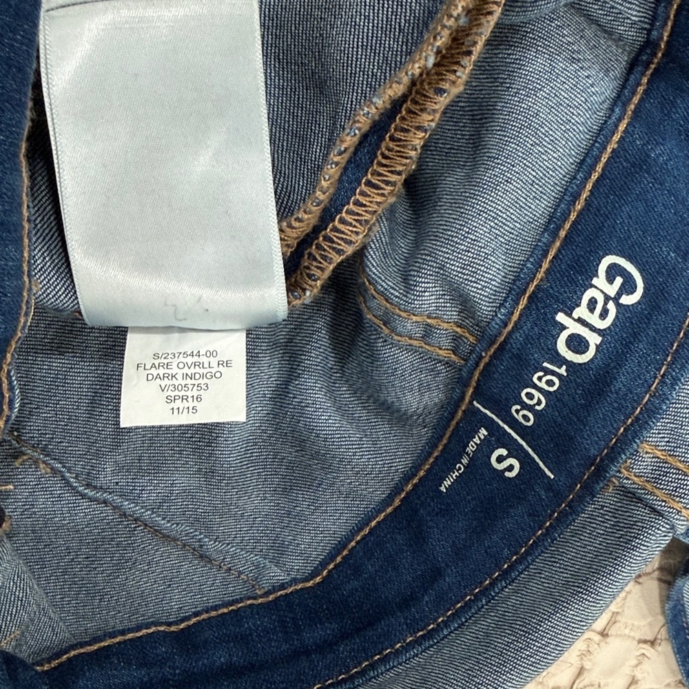 Gap Stretchy Skinny Flare Overalls - Picture 5 of 5
